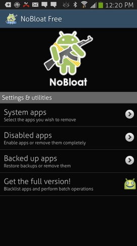 NoBloat bloatware remover