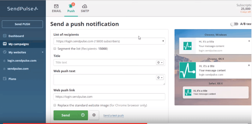 Review of Sendpulse Push Notifications - 8