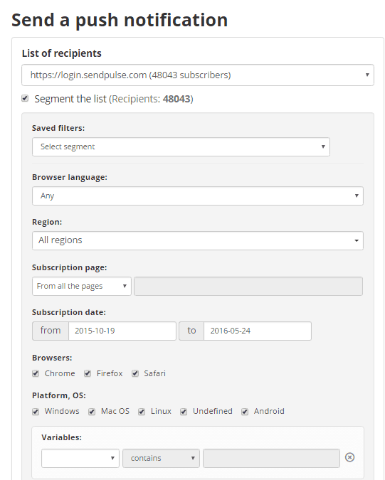 Review of Sendpulse Push Notifications - 9