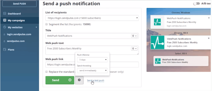 Review of Sendpulse Push Notifications - 10
