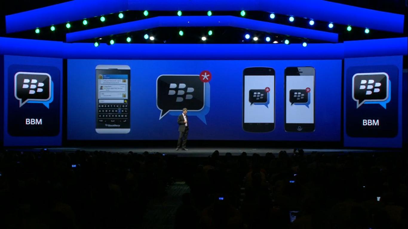 Blackberry messenger for iOS and Android