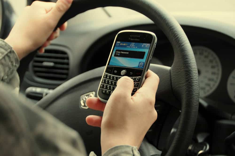 Car accidents caused by smartphones doubled