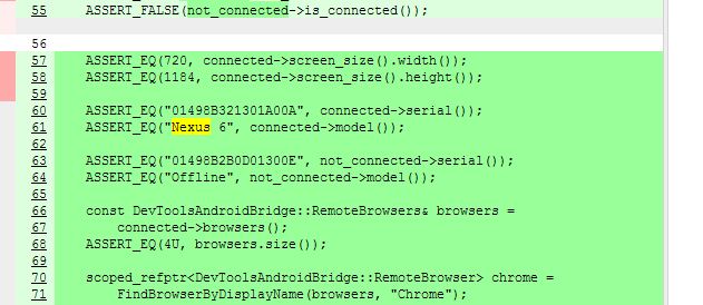Nexus 6 and Nexus 8 mentioned in Chromium code - 2 Chromium nexus 6