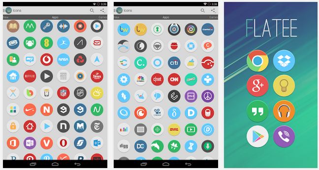 Flatee icon pack