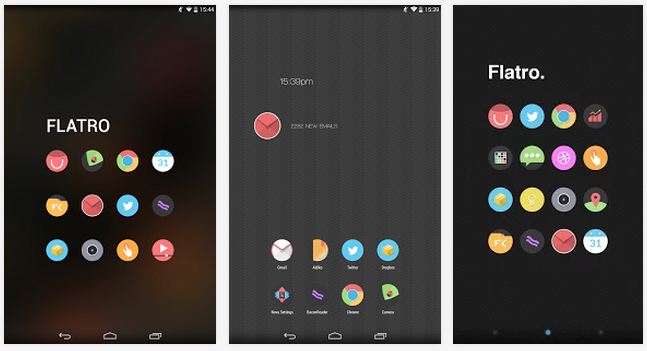 Flatro icon pack android