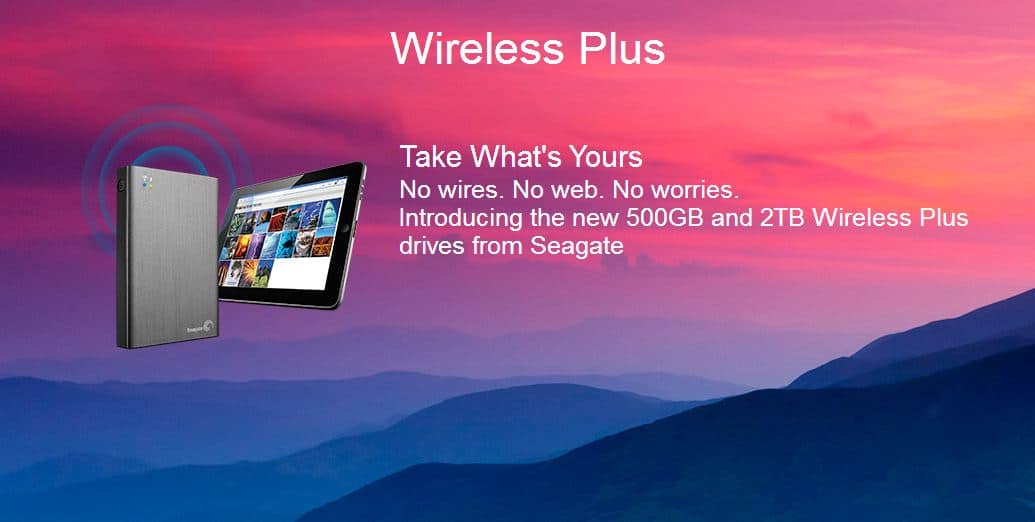 Seagate Wireless Plus drive