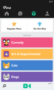Vine on Windows Phone