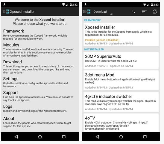 Xposed for Android 5.1.1