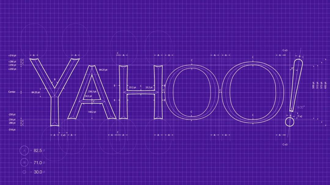 Yahoo logo blueprint