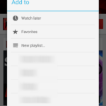 Youtube add to favourites