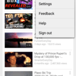 Youtube app clear history