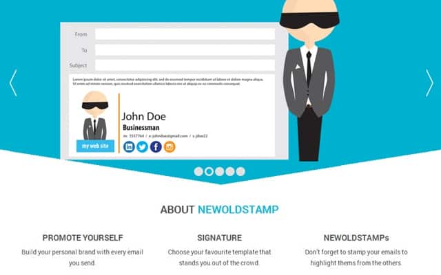 Create Personal and Corporate Email Signature with NEWOLDSTAMP - 1